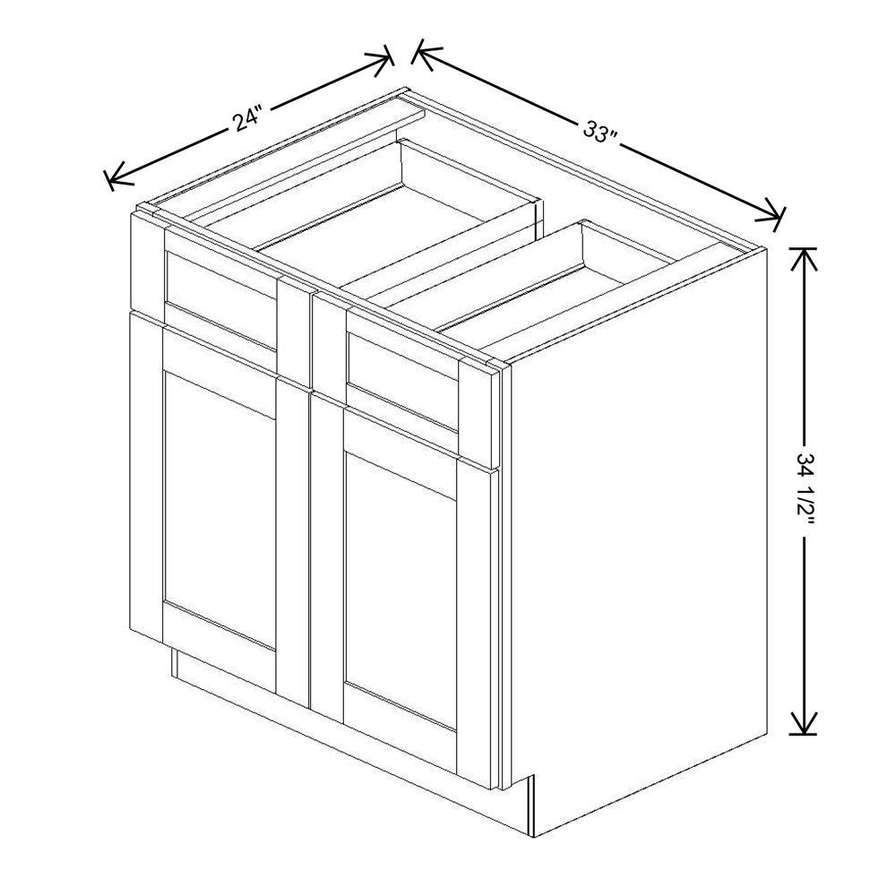 Fabuwood Allure Galaxy Frost Base 33"W  Cabinet