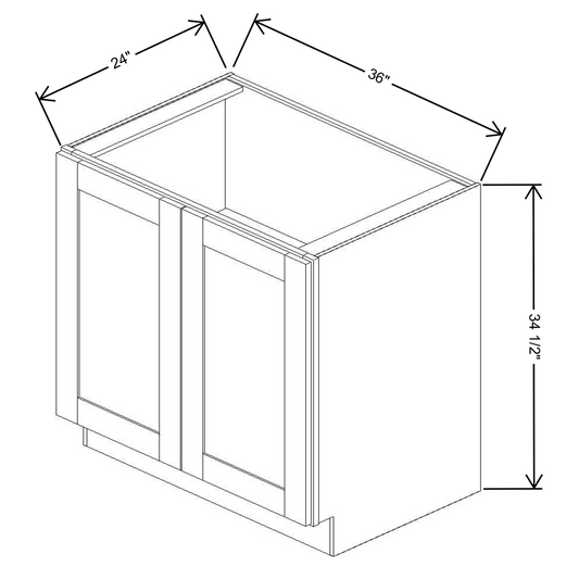 Fabuwood Allure Galaxy Frost Full Height Doors Base 36"W Cabinet