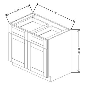 Fabuwood Allure Galaxy Frost Base 39"W Cabinet