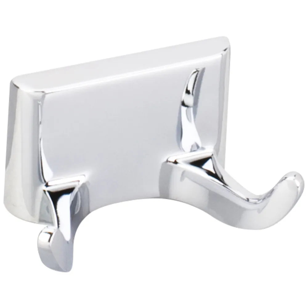 Bridgeport Polished Chrome Double Robe Hook - Contractor Packed