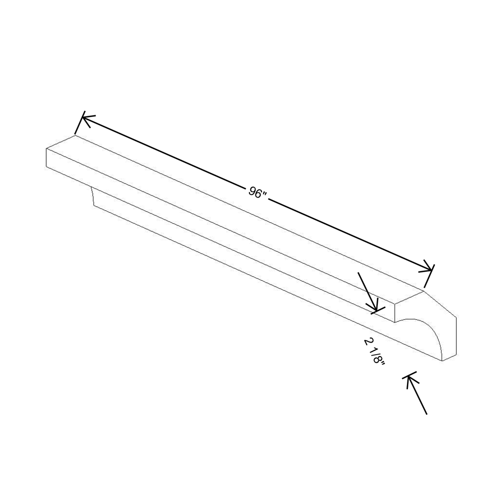 Fabuwood Allure Galaxy Frost 96" Length Crown Molding