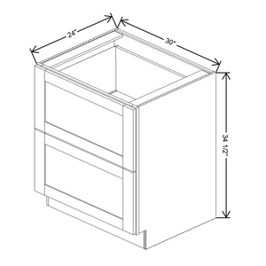 Fabuwood Allure Galaxy Frost 2-Drawer Base 30"W Cabinet