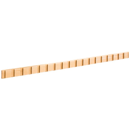 1/4" D x 5/8" H Hard Maple Dentil Moulding