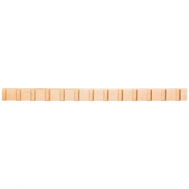1/4" D x 5/8" H Hard Maple Dentil Moulding