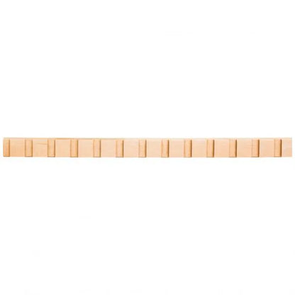 1/4" D x 5/8" H Hard Maple Dentil Moulding