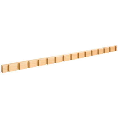 3/8" D x 9/16" H Hard Maple Dentil Moulding