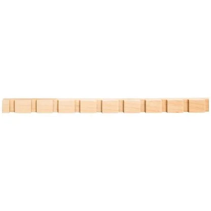 3/8" D x 9/16" H Hard Maple Dentil Moulding