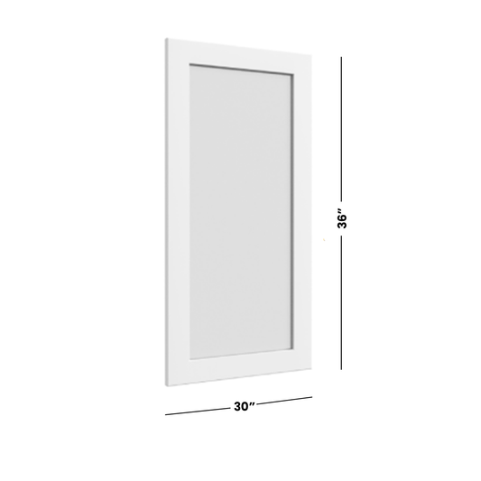 Fabuwood Allure Galaxy Frost Wall 36”H Door Prepped for Glass 30"W