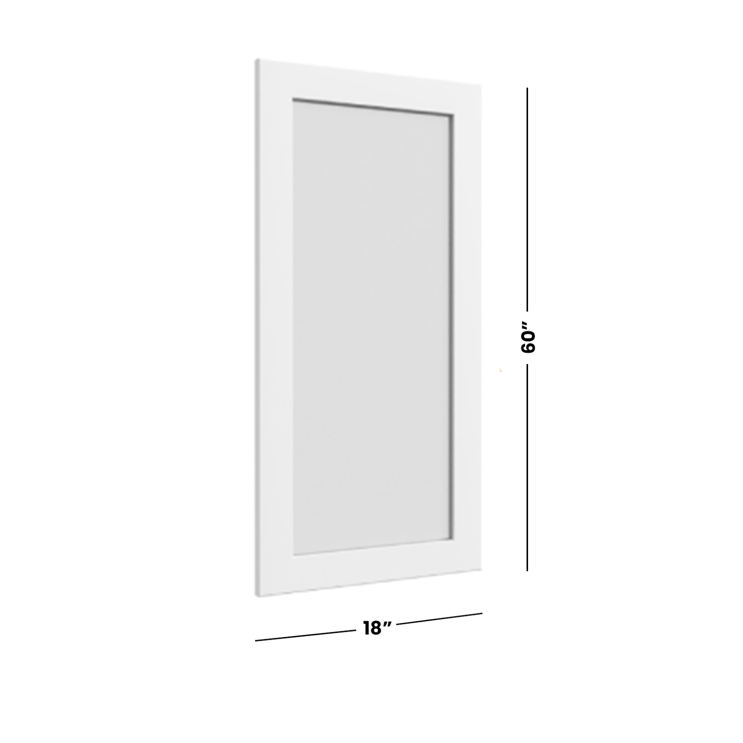 Fabuwood Allure Galaxy Frost Wall 60”H Door Prepped for Glass 18"W