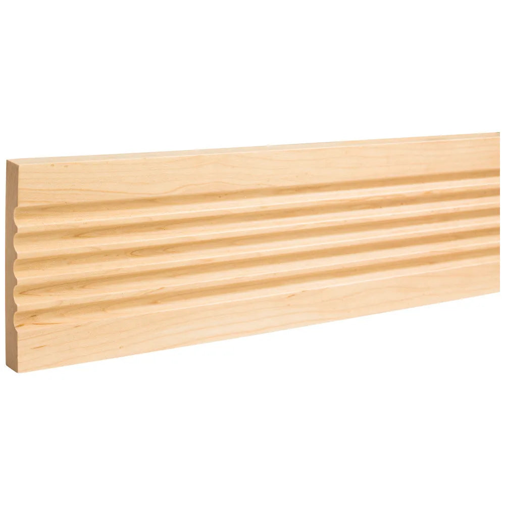 5/8" D x 4" H Cherry Fluted Moulding