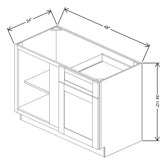 Fabuwood Allure Galaxy Frost Blind Base 48/51"W Cabinet
