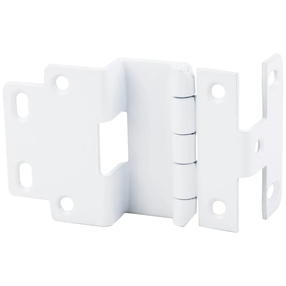Institutional 5-Knuckle Non-Mortise Cabinet Hinge - White