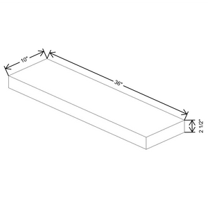 Fabuwood Allure Galaxy Floating Shelf 36"W- Timber with LED