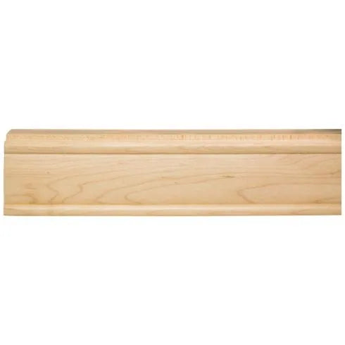 2-1/8" D x 2-1/4" H Cherry Bullnose Light Rail Moulding