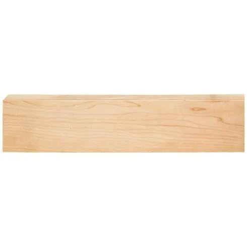 2-1/8" D x 2" H Oak Frameless Shaker Light Rail Moulding
