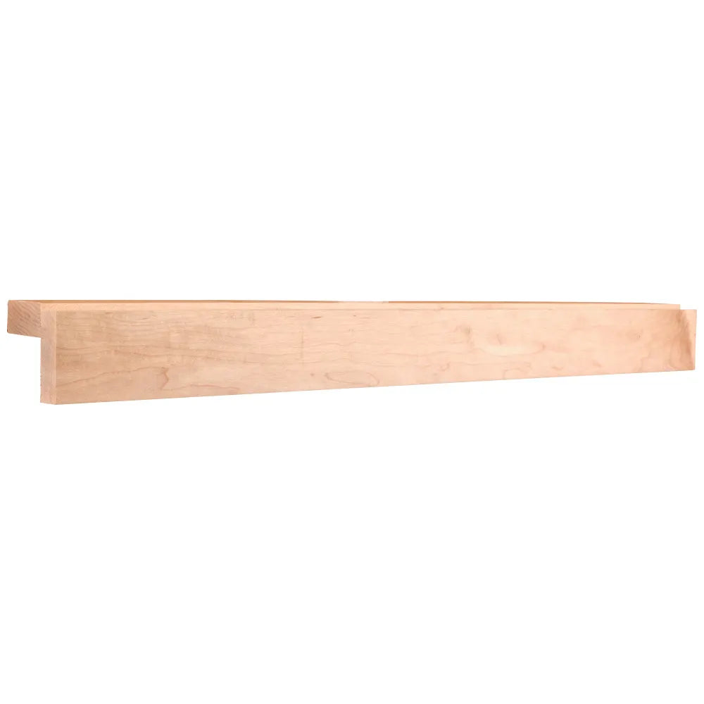 2-1/8" D x 2-1/8" H Alder Shaker Light Rail Moulding