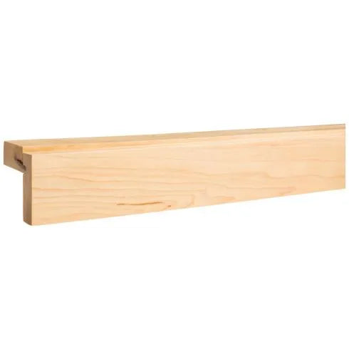 2-1/8" D x 2-1/8" H Alder Shaker Light Rail Moulding