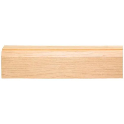 2-1/8" D x 2-1/8" H Poplar Beveled Shaker Light Rail Moulding