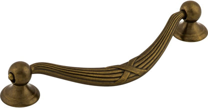 Ribbon & Reed Drop Pull - German Bronze - view 2