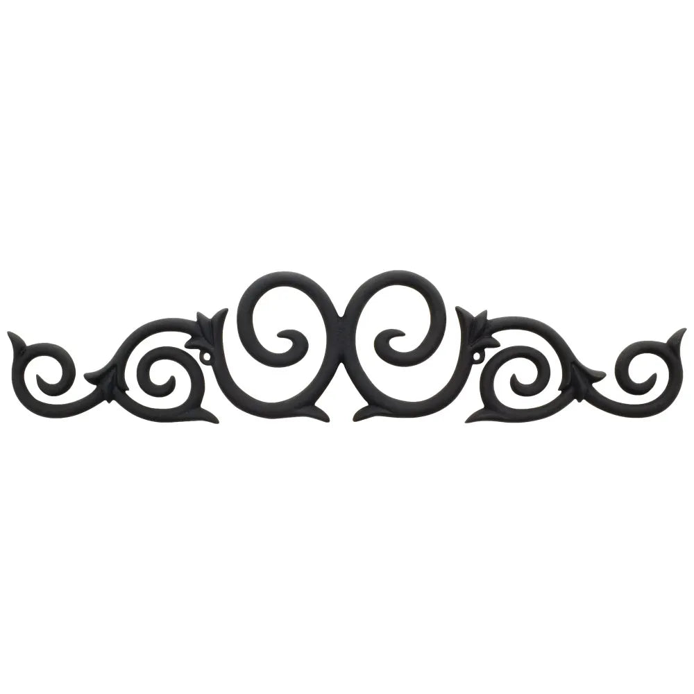 25" W x 1/2" D x 5-3/8" H Black Metal Onlay