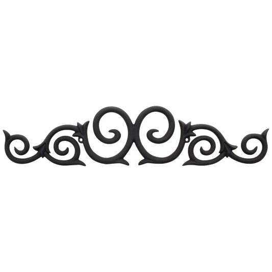 25" W x 1/2" D x 5-3/8" H Black Metal Onlay