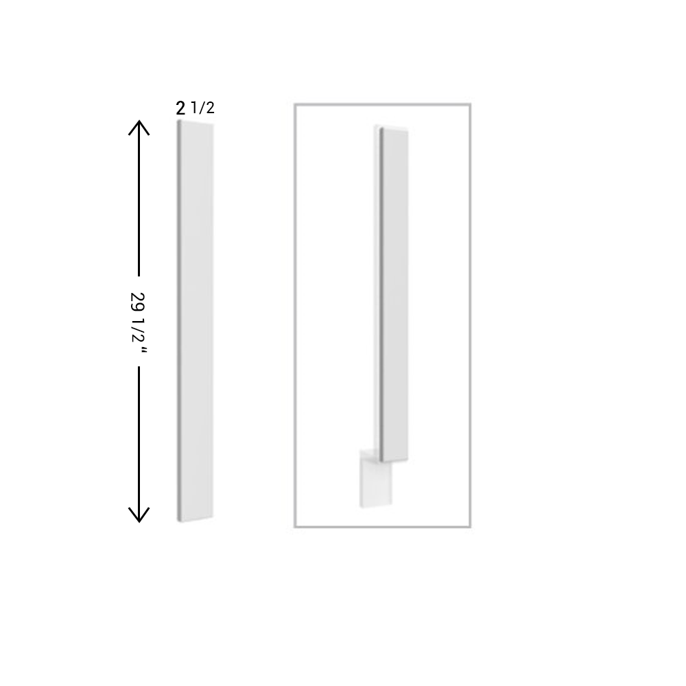Fabuwood Allure Galaxy Frost Overlay Filler 3"W X 30"H