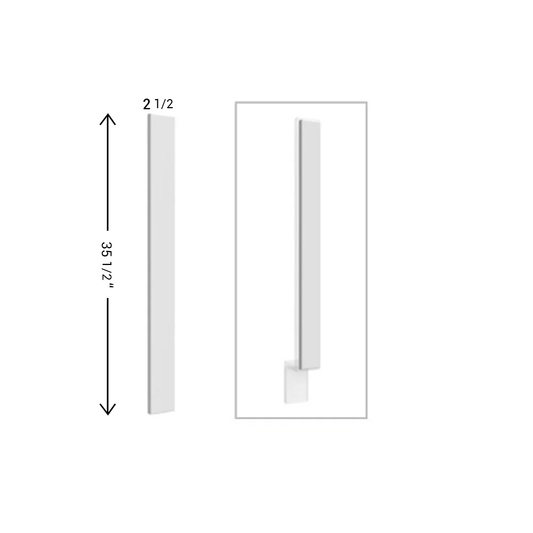 Fabuwood Allure Galaxy Frost Overlay Filler 3"W X 36"H