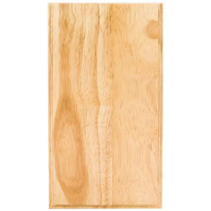5-1/2" W x 7/8" D x 10" H Rubberwood Plinth Block