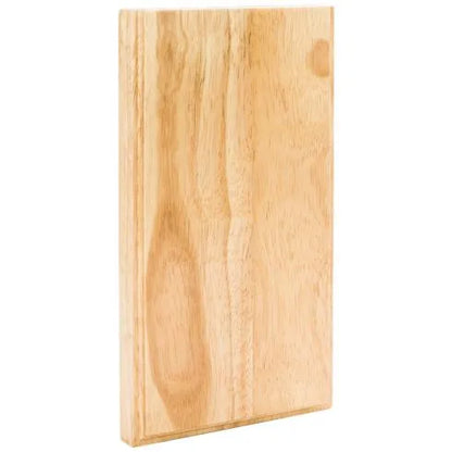 5-1/2" W x 7/8" D x 10" H Rubberwood Plinth Block