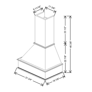 Fabuwood Allure Galaxy Timber Signature Hood 30"W