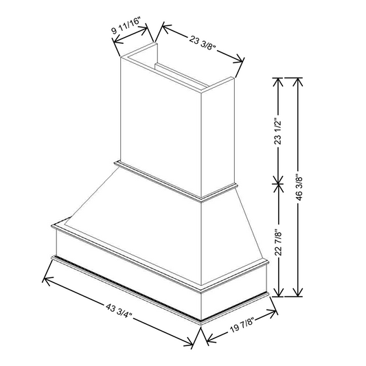 Fabuwood Allure Galaxy Timber Signature Hood 42"W