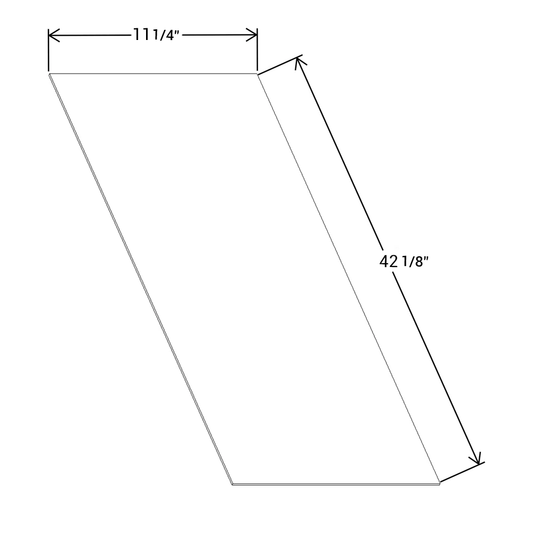 Fabuwood Allure Galaxy Frost   Loose Finished End Skin Tall 12"D x 43”H