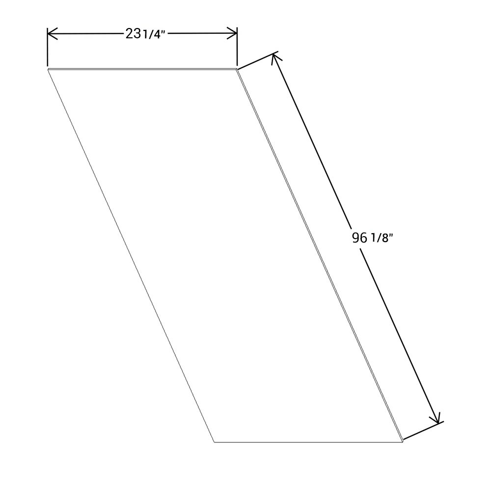 Fabuwood Allure Galaxy Frost  Loose Finished End Skin Tall 24”W x 97”H