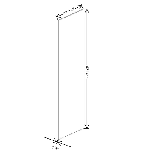Fabuwood Allure Galaxy Frost  Loose Finished End Skin 12”W x 43”H