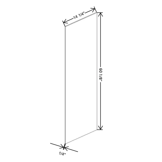 Fabuwood Allure Galaxy Frost Loose Finished End Skin 15”W x 61”H