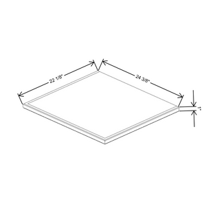 Fabuwood Allure Galaxy Frost Shaker Platform for V24 Vanity Cabinet