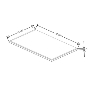 Fabuwood Allure Galaxy Frost Shaker Platform for V36 Vanity Cabinet