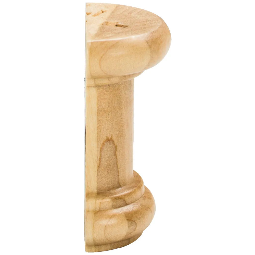 2-1/2" W x 1-1/4" D x 3" H Maple Half Round Spool