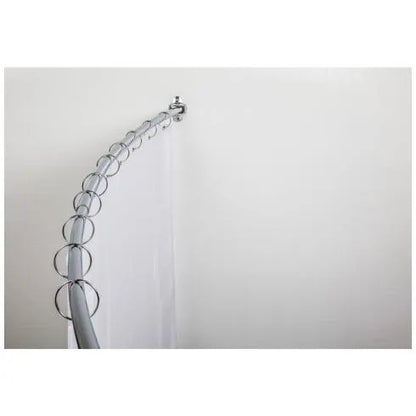 56"-72" Polished Chrome Adjustable Curved Shower Curtain Rod - Retail Packaged