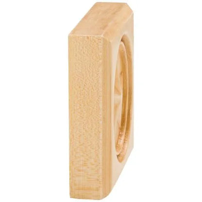 3" W x 7/8" D x 3" H White Birch Star Rosette