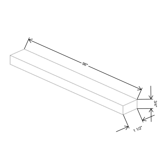 Fabuwood Allure Galaxy Frost Starter Molding 96"W