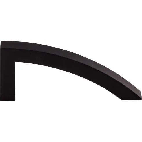 Sloped Pull 3 7/8 Inch (c-c) Flat Black