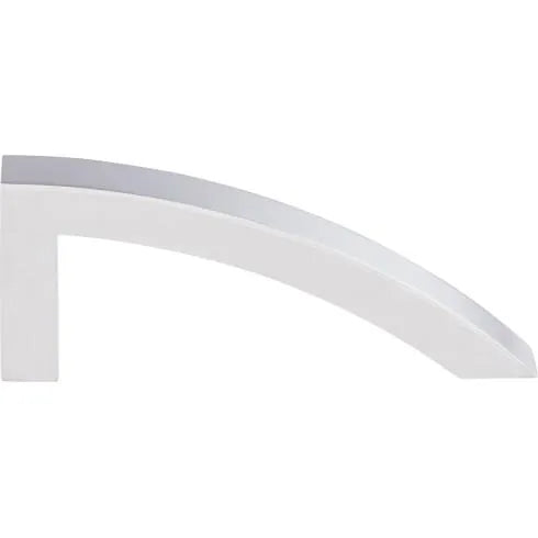 Sloped Pull 3 7/8 Inch (c-c) Polished Chrome