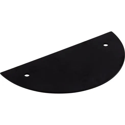 Half Circle Backplate 3 1/2 Inch (c-c) Flat Black
