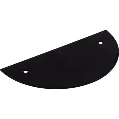 Half Circle Backplate 3 1/2 Inch (c-c) Flat Black