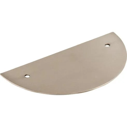 Half Circle Backplate 3 1/2 Inch (c-c) Brushed Satin Nickel