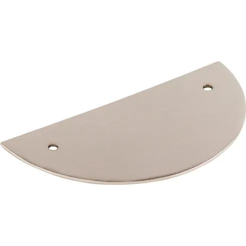 Half Circle Backplate 3 1/2 Inch (c-c) Polished Nickel