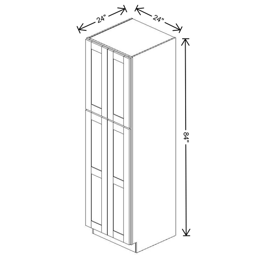 Fabuwood Allure Galaxy Frost Tall Pantry 24"W x 84”H Cabinet