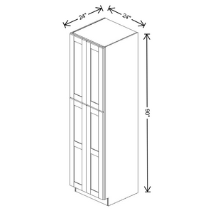 Fabuwood Allure Galaxy Frost Tall Pantry 24"W x 90”H Cabinet