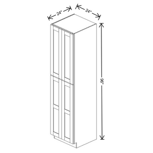 Fabuwood Allure Galaxy Frost Tall Pantry 24"W x 96”H Cabinet